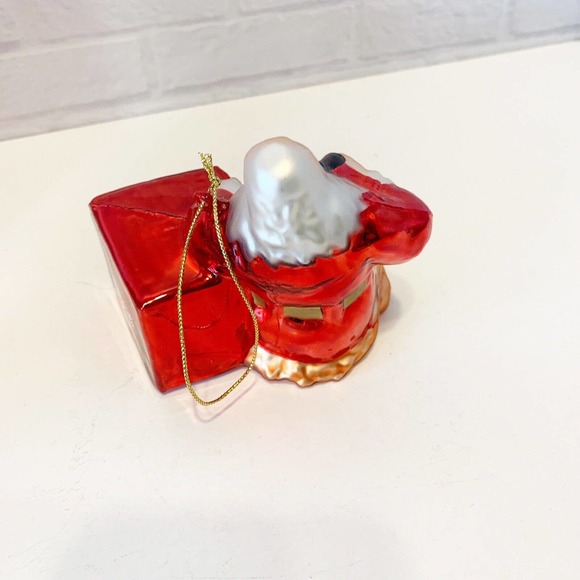 Coca Cola Glass Santa Christmas Ornament 1941 THIRST ASKS FOR NOTHING MORE 2001 - Picture 6 of 8